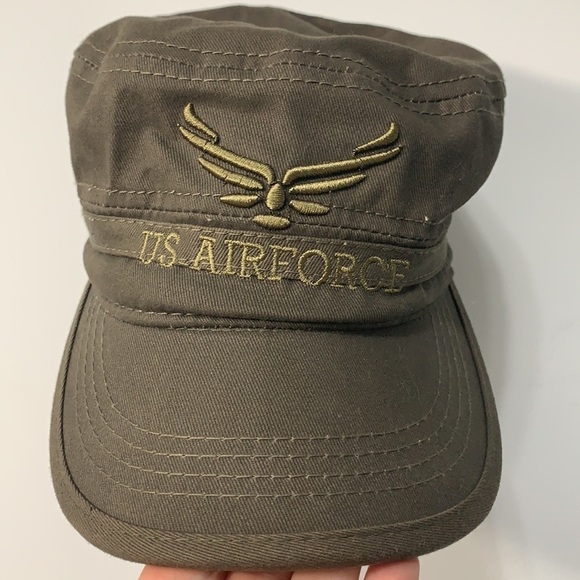 Dazzling Elite Accessories - United States Air Force Embroidered Army Green Adjustable 100% Cotton Cap Hat